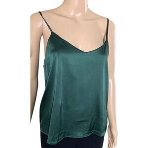 Auqco Women's Large Camisoles Tank Top Skinny Fit Stretch Adjustable Straps NEW